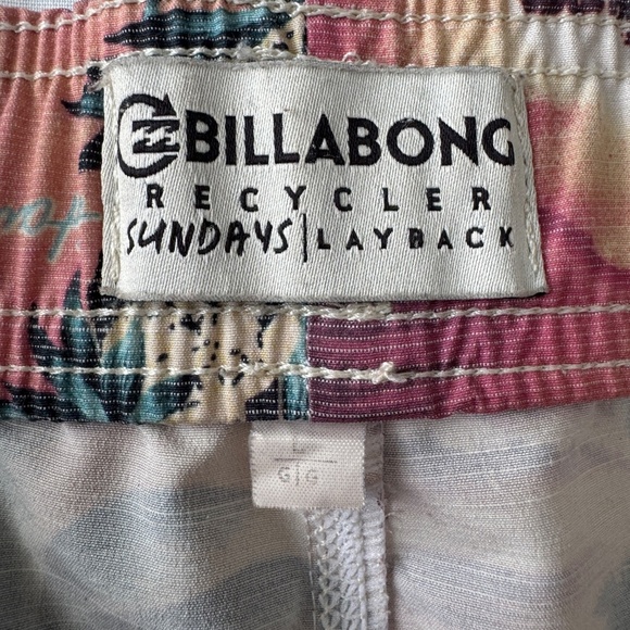 Billabong‎ Recycler Sundays Layback Men's L Swim Trunks Tropical Hawaiian Beach - Picture 7 of 13